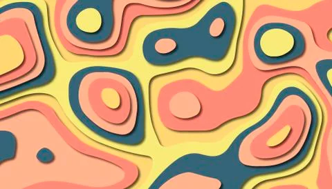 Abstract paper carve template background,for book cover. Stock Illustration