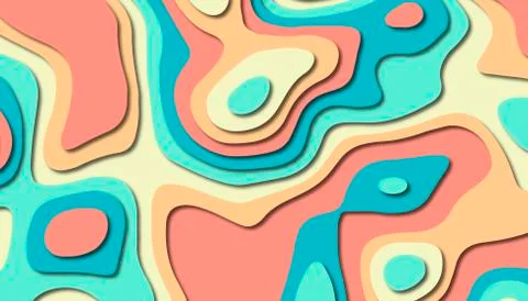 Abstract paper carve template background,for book cover. Stock Illustration