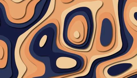 Abstract paper carve template background,for book cover. Stock Illustration