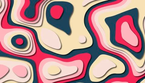 Abstract paper carve template background,for book cover. Stock Illustration