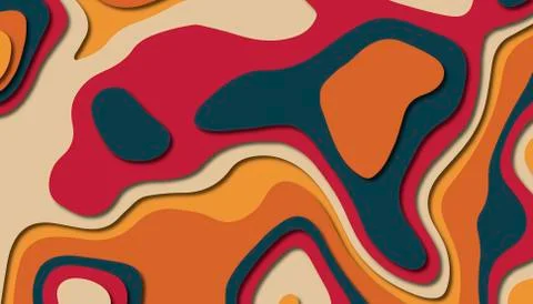 Abstract paper carve template background,for book cover. Stock Illustration