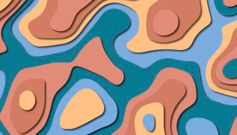 Abstract paper carve template background,for book cover. Stock Illustration