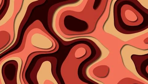Abstract paper carve template background,for book cover. Illustrazione stock