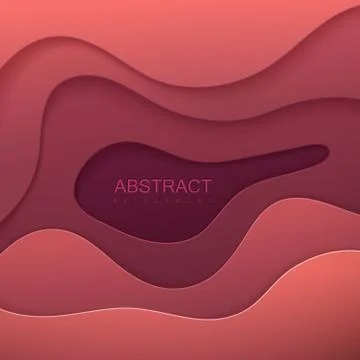 Abstract paper cut background Stock Illustration