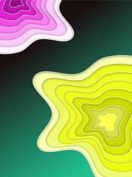 Abstract paper cut background Stock Illustration