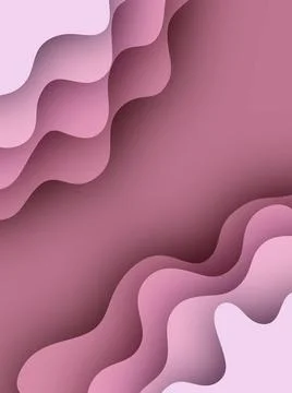 Abstract paper cut background. Simple minimalistic layered design with place for Stock Illustration