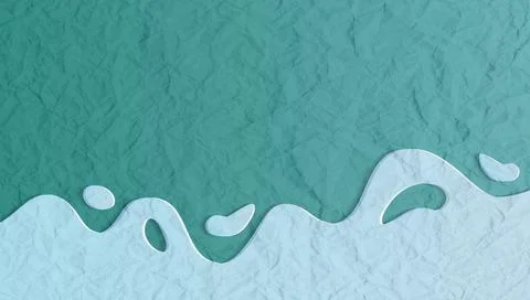Abstract paper cut out background for design with crumpled space イラスト素材