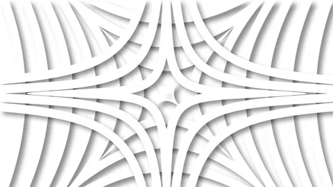 Abstract paper-cut radial pattern with layered curved bands forming backgro.. Stock Footage 329530012