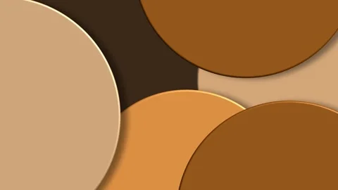 Abstract paper cut style with earthy brown and beige overlapping Video stock 328622844