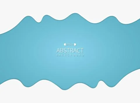 Abstract of paper cut white clouds on gradient blue sky background. Stock-Illustration