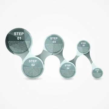 Abstract paper infographic Stock Illustration