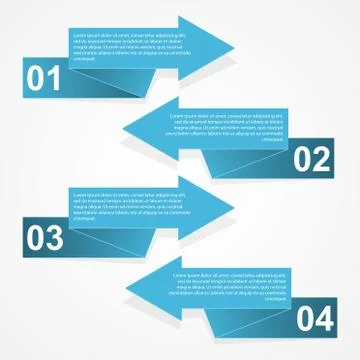 Abstract paper infographic Stock Illustration