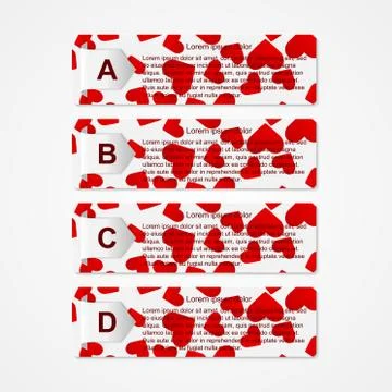 Abstract paper infographic. Vector illustration. Stock Illustration