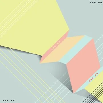 Abstract paper origami background. Stock Illustration