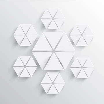 Abstract paper snowflake vector illustration. Stock Illustration