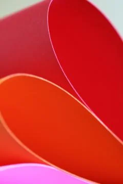 Abstract paper stack defocused colourful background Stock Photos