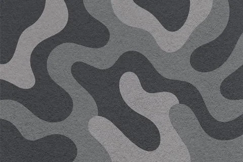 Abstract paper texture background with black and gray camouflage pattern wi.. Illustrazione stock