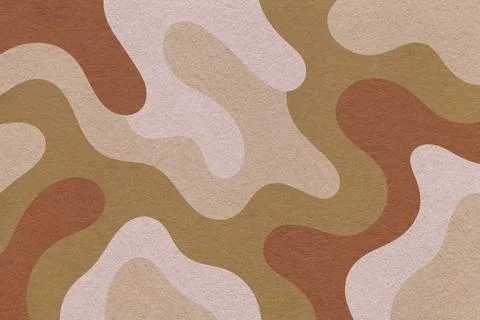 Abstract paper texture background with light beige, camel, brown camouflage.. Illustrazione stock