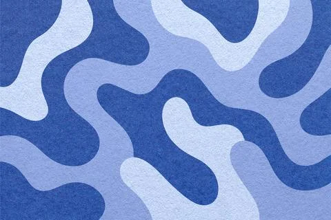 Abstract paper texture background with light blue, denim, navy camouflage p.. Stock Illustration