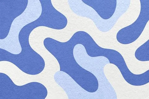 Abstract paper texture background with light blue, navy white camouflage patt Stock Photos
