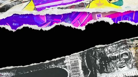 Abstract paper transition effect. Inspired by street art, graffiti and comi.. Video stock 237760548