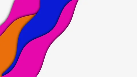 Abstract papercut with copy space background animation. Looping video animation Stock Footage 289200587