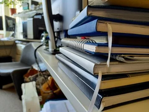 Abstract papers and stack of papers Foto stock