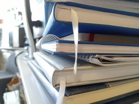 Abstract papers and stack of papers 写真素材