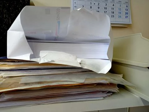 Abstract papers and stack of papers 스톡 사진
