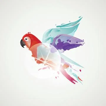 Abstract Parrot 스톡 일러스트