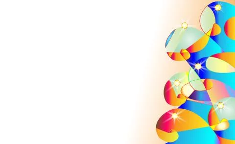 Abstract parrots background. Beautiful vector summer with tropical parakeets Stock Illustration