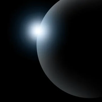 Abstract Partial Sun Eclipse Stock-Illustration