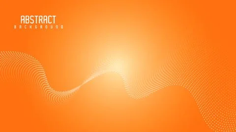 Abstract Partical Wave Background Wallpaper Design Stock Illustration
