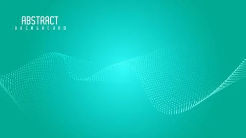 Abstract Partical Wave Background Wallpaper Design Stock Illustration