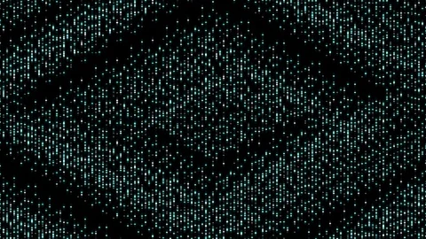 Abstract particle 3D virtual isometric square lighting moving, Technology Stock Footage 108653114