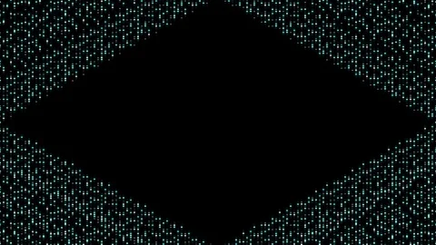 Abstract particle 3D virtual isometric square lighting moving, Technology Stock-Footage 108657211