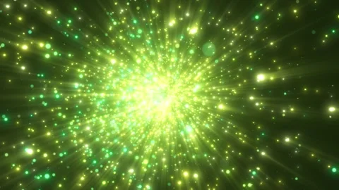 An abstract particle animation concept with rays of light for birthday and ho Stock Footage 318968524