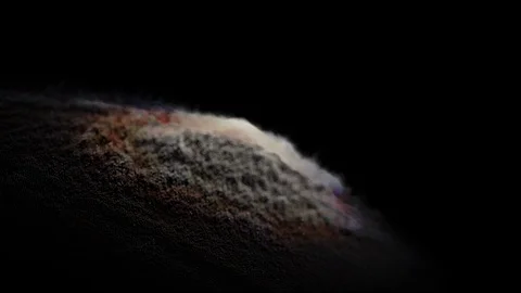 Abstract particle animation with depth of field effect Stock Footage 120084447