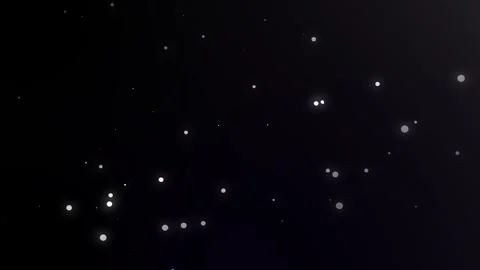Abstract particle animation with white glowing dots floating on dark background Stock Footage 308004520