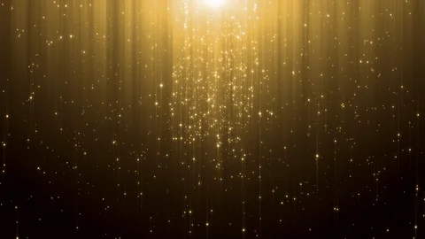 Abstract particle award with glitter effect on dark background Stock Footage 114493664