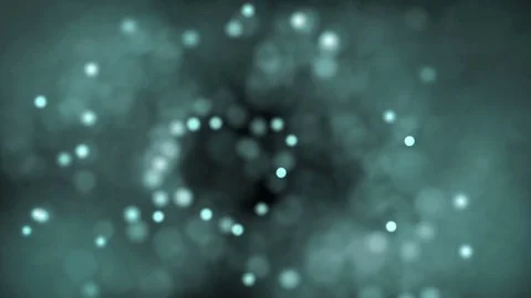 Abstract particle background, 3d render with depth of field, glow and randomize Stock Footage 79636425