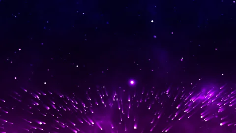 Abstract particle background  animation on the dark sky Stock-Footage 166075521