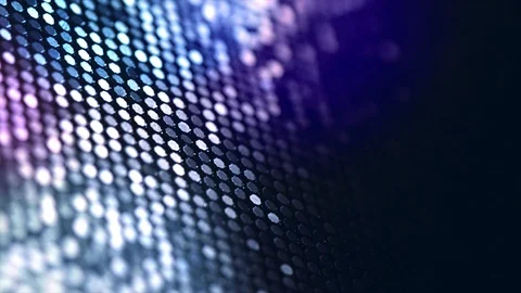 Abstract particle background, data techno backdrop with glowing dots, hi-tech Vídeo Stock 100202925