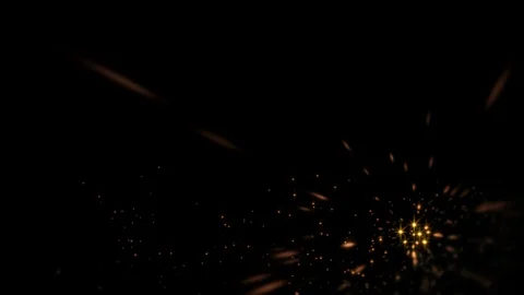 Abstract particle background with glittering sparkling lights (4K) Video stock 122511291