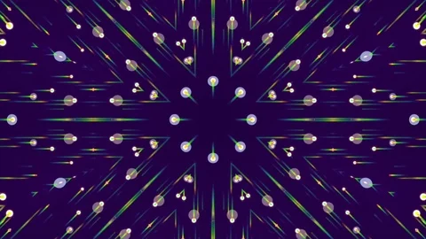 Abstract Particle Background. Kaleidoscope. Loop Stock Footage 73765913