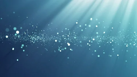 Abstract particle background with rays Stock Footage 76375354