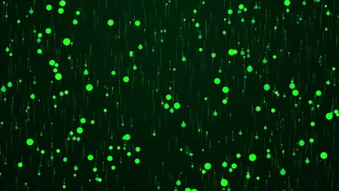 Abstract Particle Backgrounds Green02 Video stock 151349981