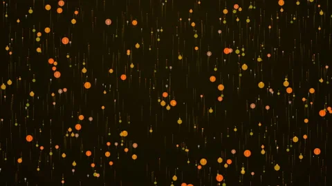 Abstract Particle Backgrounds Orange Stock Footage 151351205