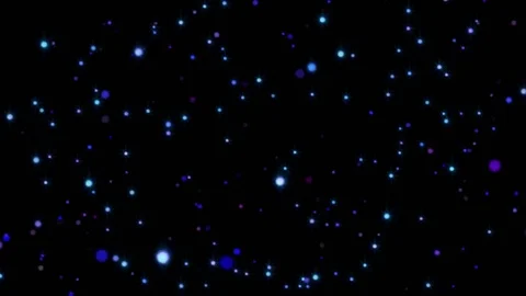 Abstract particle on black background Stock Footage 73344726