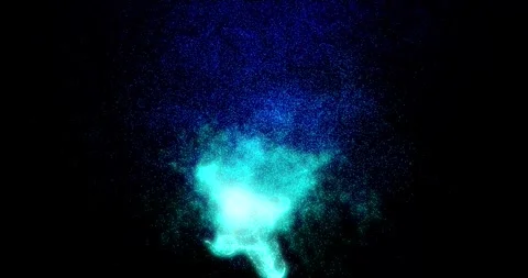 Abstract Particle blue flame background 4K Video stock 275668732